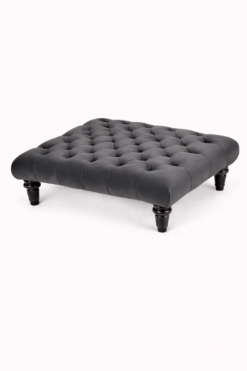 Chesterfield Upholstered Footstool / Coffee Table