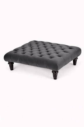 Chesterfield Upholstered Footstool / Coffee Table