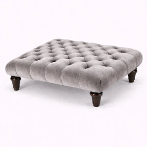 Chesterfield Upholstered Footstool / Coffee Table