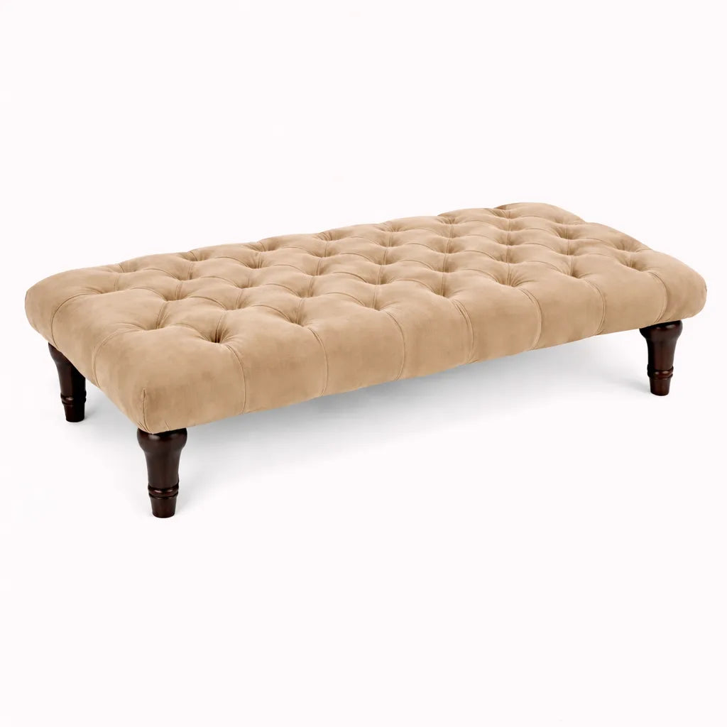 Sienna Chesterfield Upholstered Footstool / Coffee Table