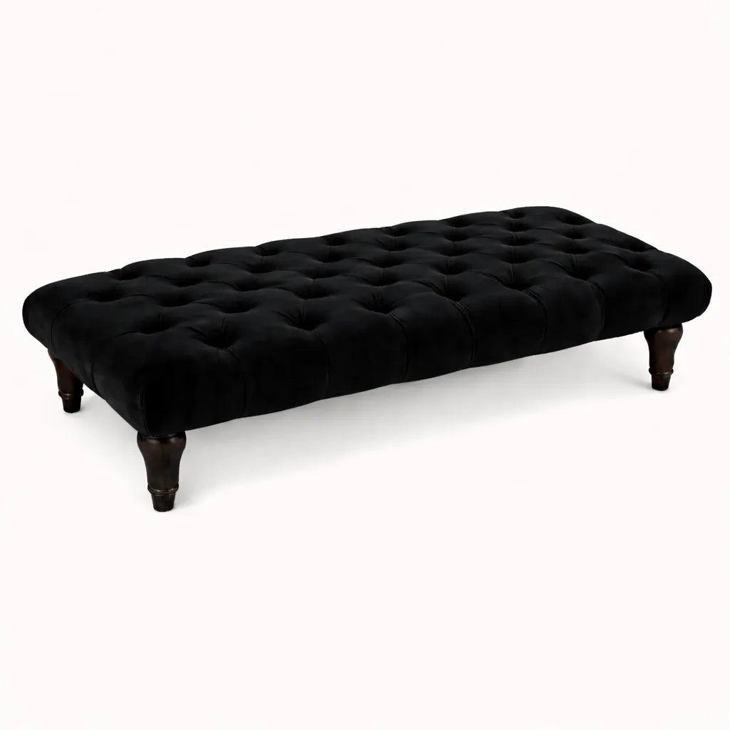 Sienna Chesterfield Upholstered Footstool / Coffee Table