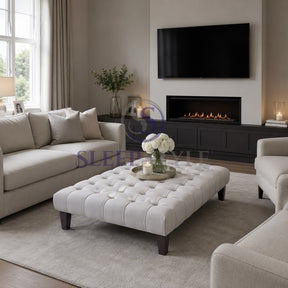 Cubix Upholstered Footstool / Coffee Table
