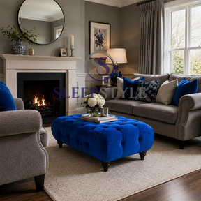 Dion Chesterfield Upholstered Pouffe