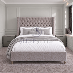 Florence Chesterfield Winged Bed Frame