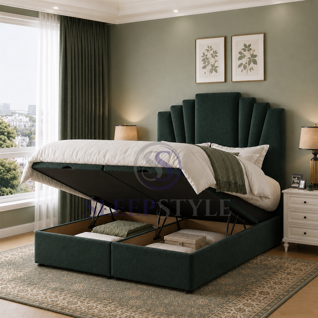 Rene Ottoman Storage Bed