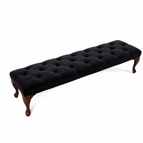 Camille Chesterfield Upholstered Bench / Footstool