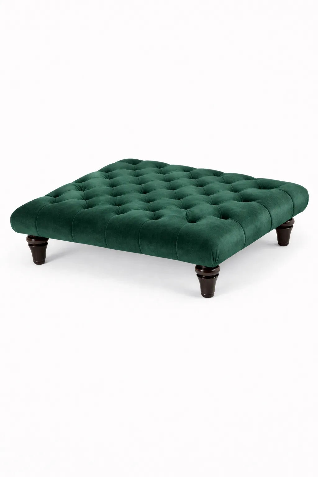 Chesterfield Upholstered Footstool / Coffee Table