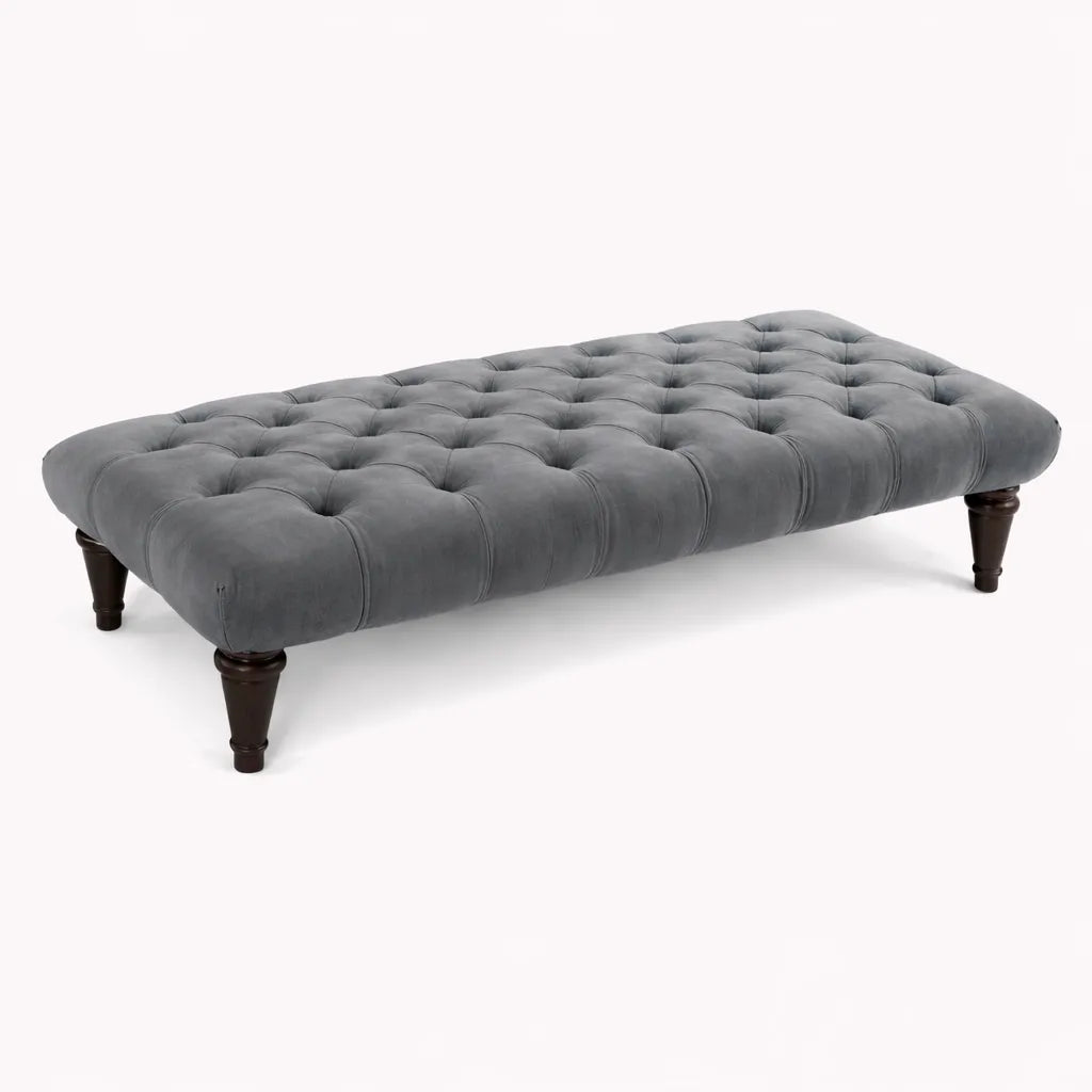 Sienna Chesterfield Upholstered Footstool / Coffee Table