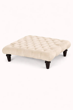 Chesterfield Upholstered Footstool / Coffee Table