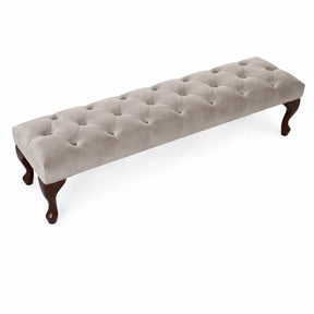 Camille Chesterfield Upholstered Bench / Footstool