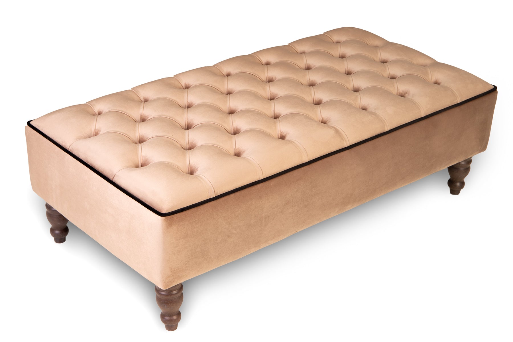 Belmont Chesterfield Upholstered Footstool / Coffee Table