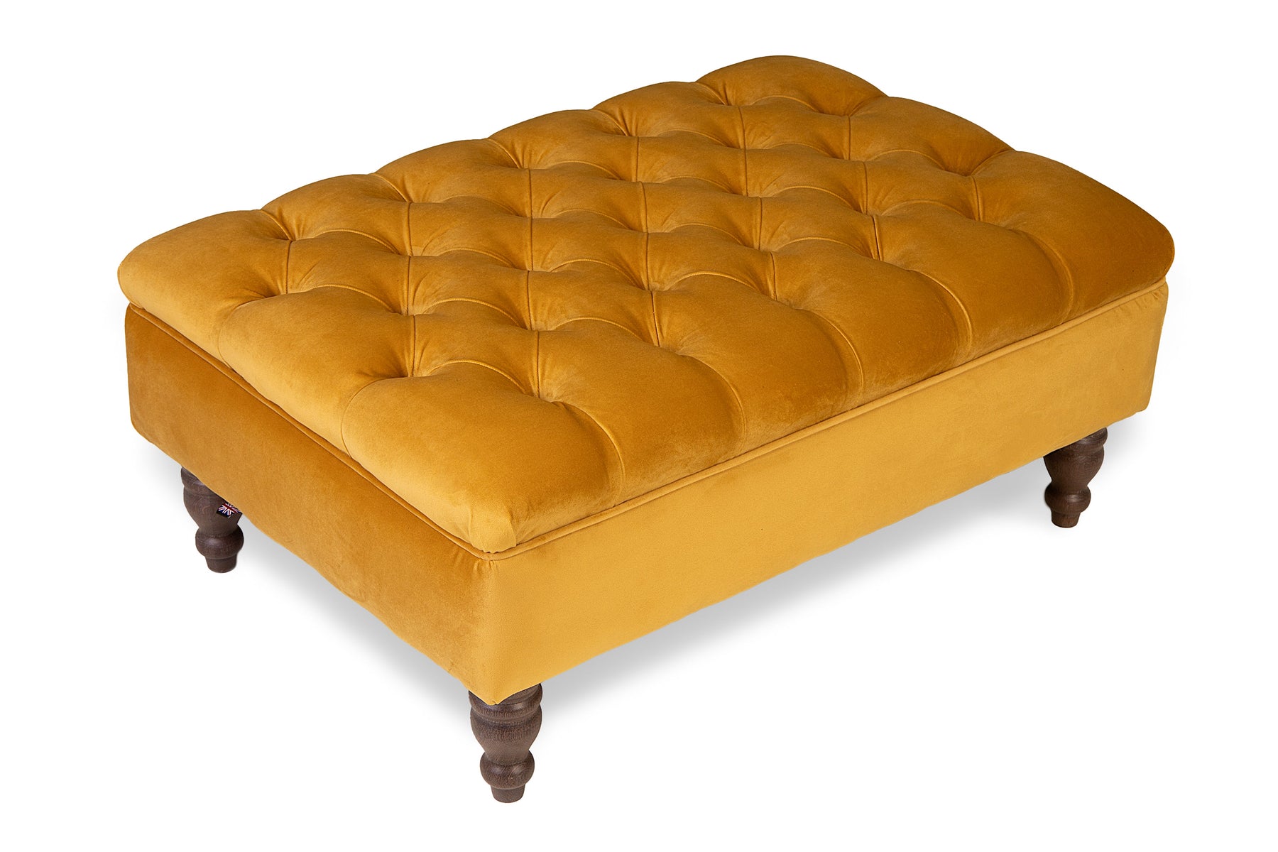Nola Chesterfield Upholstered Footstool / Coffee Table