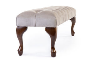 Camille Chesterfield Upholstered Bench / Footstool