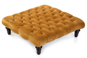 Chesterfield Upholstered Footstool / Coffee Table