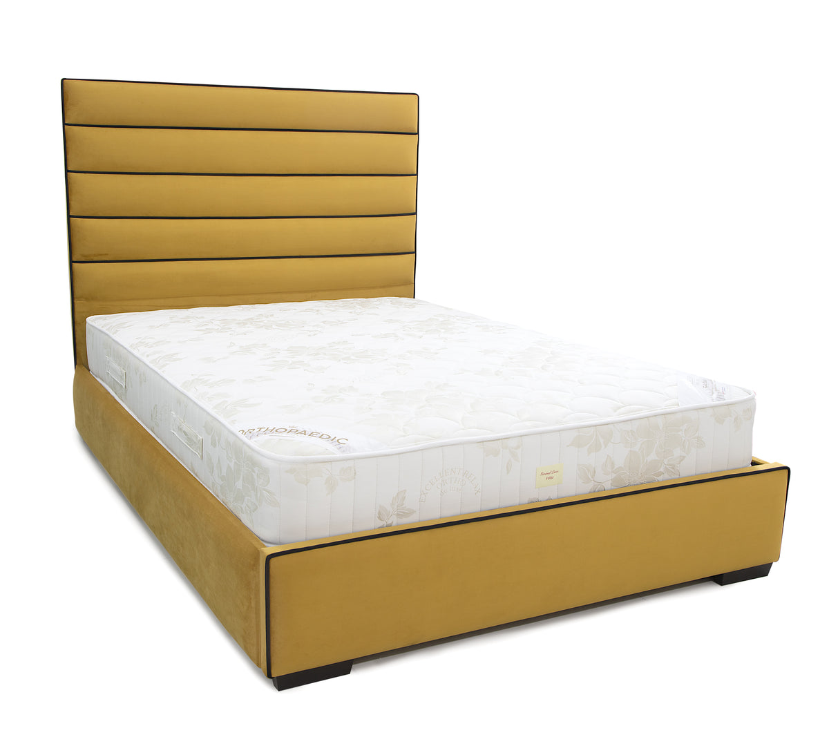 Linear Upholstered Bed Frame