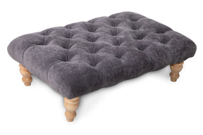 Ashford Chesterfield Upholstered Footstool / Coffee Table