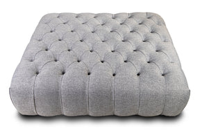Milo Chesterfield Upholstered Pouffe / Coffee Table