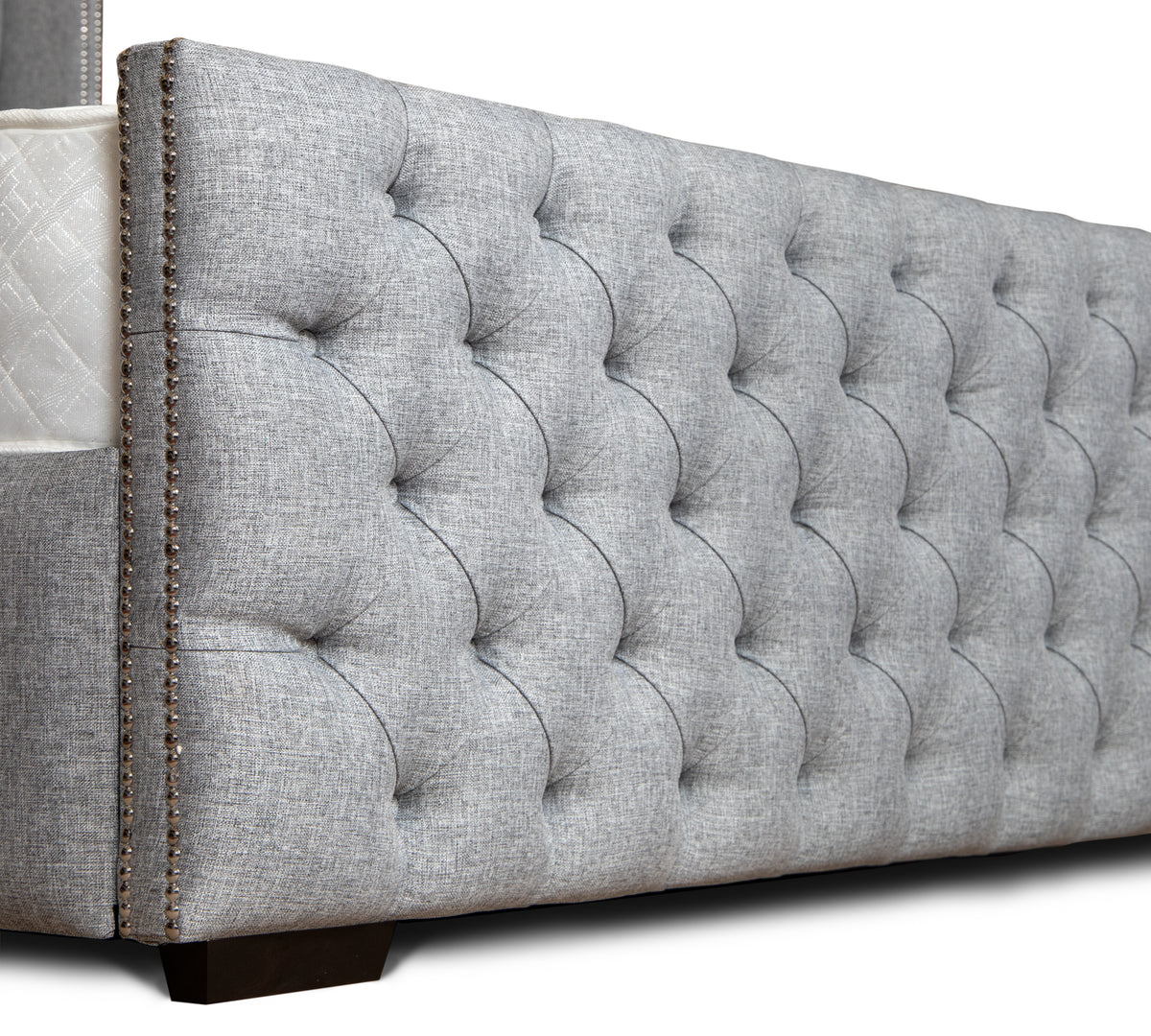 Ayla Tall Winged Chesterfield Bed Frame