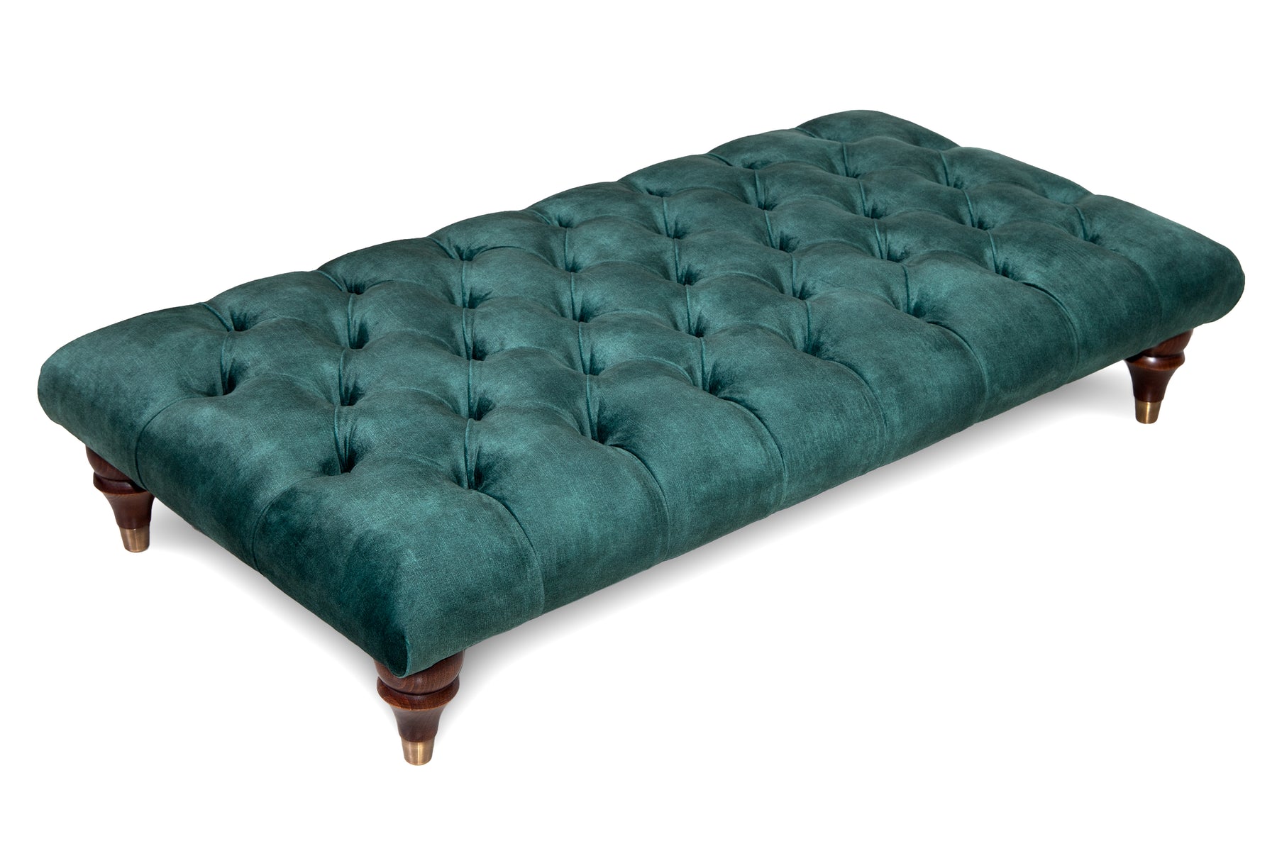 Pembroke Chesterfield Upholstered Footstool / Coffee Table